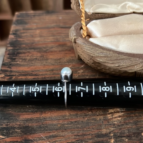 ❤️VTG Silver Ring w/ Freshwater Pearl - Picture 9 of 10